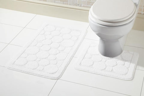 OLIVIA ROCCO Cali Bath Mat Set Ultra Soft Non Slip Ultra Absorbent Machine Washable In Multiple Colours And Sizes For Bathroom Safety And Comfort