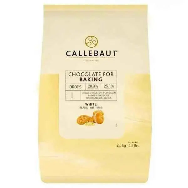 Callebaut White Chocolate Baking Drops 2.5kg