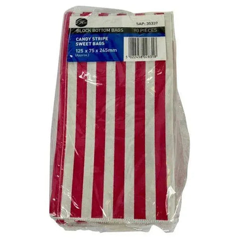 Candy Striped Sweet Bags - Sets of 90