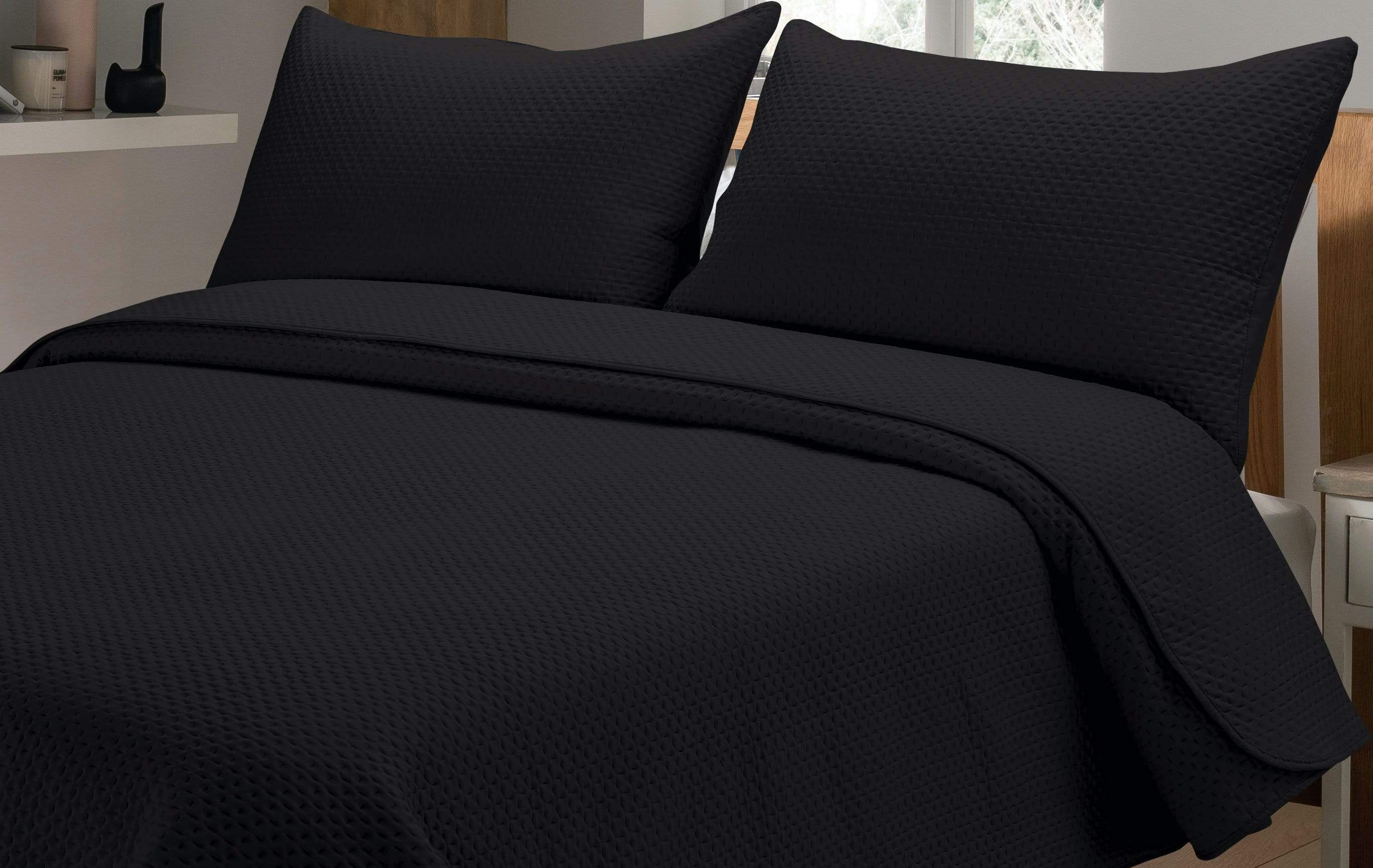 OLIVIA ROCCO Capri Embossed Luxury Bedspread Set With Quilted Throw And Duvet Matching Pillow Shams Multiple Colours For Homes And Gifts