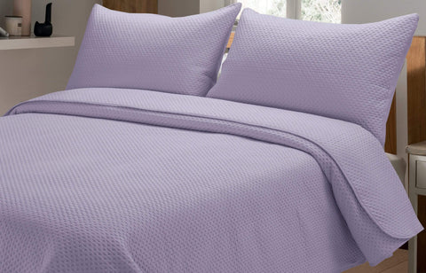 OLIVIA ROCCO Capri Embossed Luxury Bedspread Set With Quilted Throw And Duvet Matching Pillow Shams Multiple Colours For Homes And Gifts