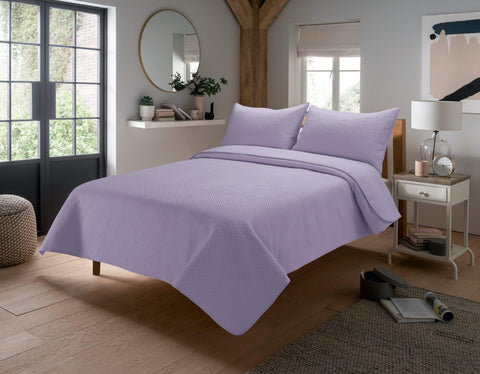 OLIVIA ROCCO Capri Embossed Luxury Bedspread Set With Quilted Throw And Duvet Matching Pillow Shams Multiple Colours For Homes And Gifts