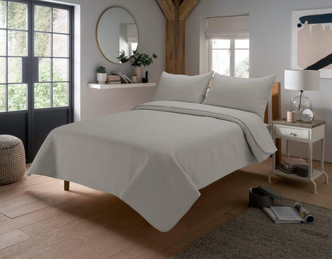 OLIVIA ROCCO Capri Embossed Luxury Bedspread Set With Quilted Throw And Duvet Matching Pillow Shams Multiple Colours For Homes And Gifts