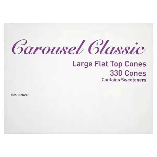 Carousel Classic Large Flat Top Cones 330 Cones