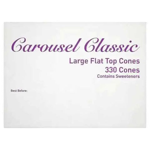 Carousel Classic Large Flat Top Cones 330 Cones