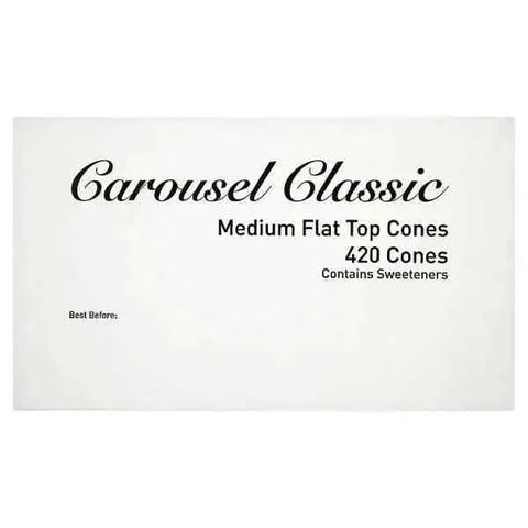 Carousel Classic Medium Flat Top Cones 420 Cones