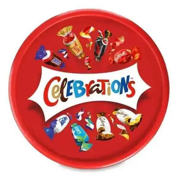 Celebrations Milk Chocolate Box Of Mini Chocolate & Biscuit Bars Sharing Tub 650g