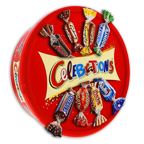 Celebrations Milk Chocolate Box Of Mini Chocolate & Biscuit Bars Sharing Tub 650g