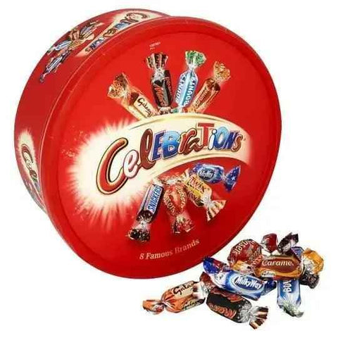 Celebrations Milk Chocolate Box Of Mini Chocolate & Biscuit Bars Sharing Tub 650g