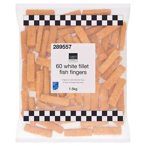 Chef's Essentials 60 White Fillet Fish Fingers 1.5kg