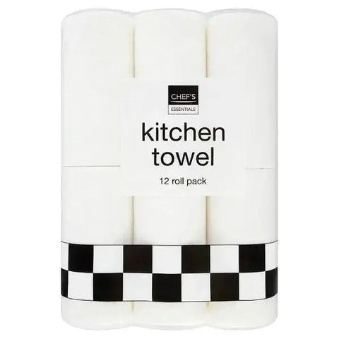 Chef's Essentials Kitchen Towel 12 Roll (Case of 3)