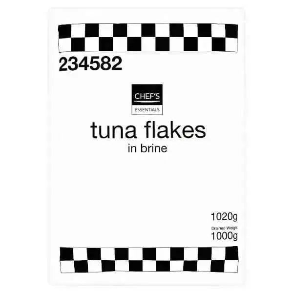 Chef's Essentials Tuna Flakes in Brine 1020g (Drained Weight 1000g)
