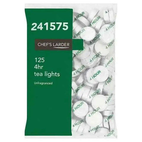 Chef's Larder 125 4hr Tea Lights