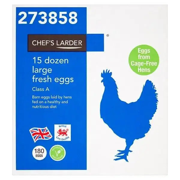 Chef's Larder 15 Dozen Large Fresh Eggs