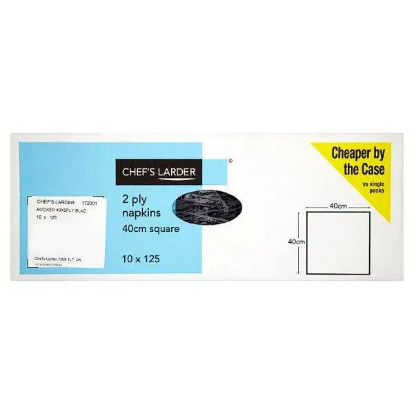 Chefs Larder 2 Ply Napkins 40cm 10 x 125