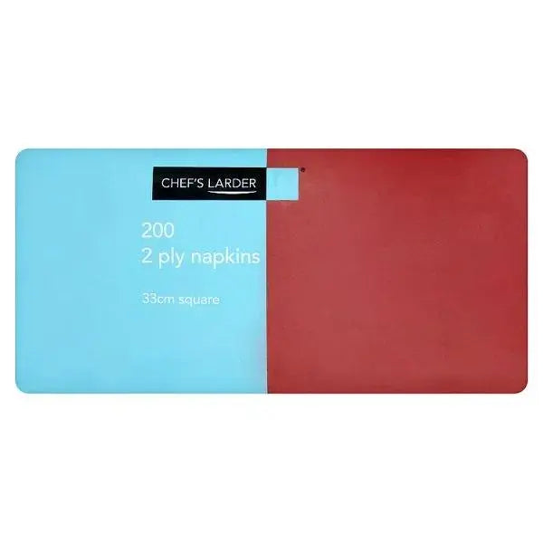 Chefs Larder 200 2ply Burgundy Napkins 33cm Square