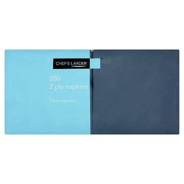 Chefs Larder 200 Dark Blue 2 Ply Napkins 33cm Square - Sets of 200
