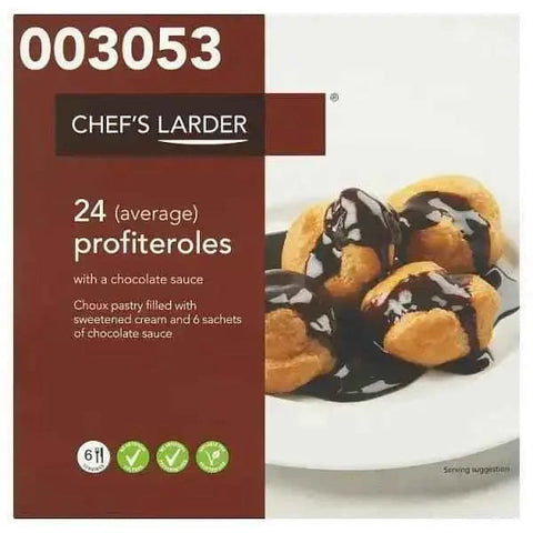 Chef's Larder 24 (Average) Profiteroles with a Chocolate Sauce 540g