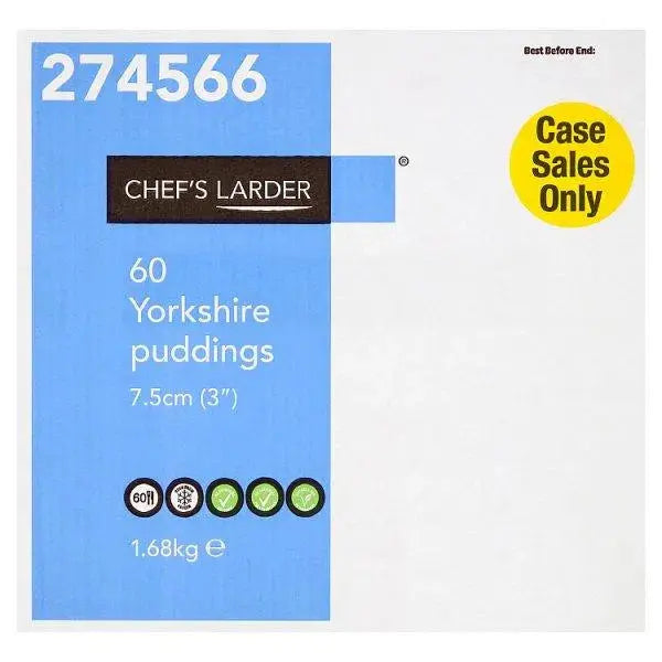 Chefs Larder 60 Yorkshire Puddings 1.68kg