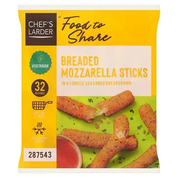 Chef's Larder Breaded Mozzarella Sticks 1kg