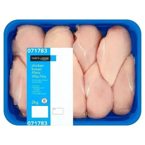 Chef's Larder Chicken Breast Fillets 200g-230g 2kg