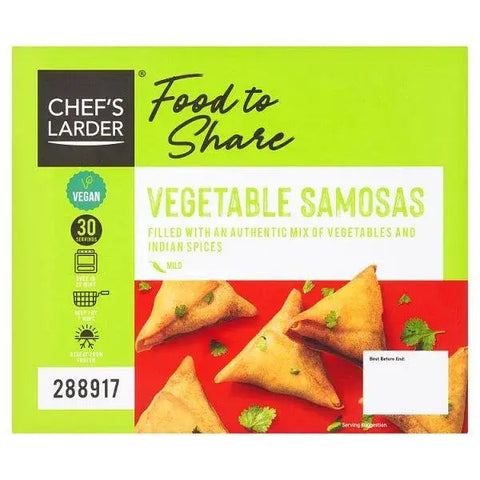 Chefs Larder Food to Share Vegetable Samosas 900g