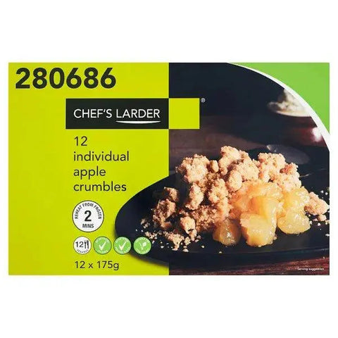 Chefs Larder Individual Apple Crumbles 12 x 175g