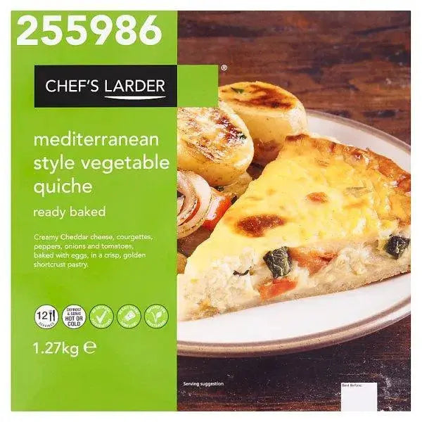 Chefs Larder Mediterranean Style Vegetable Quiche 1.27kg