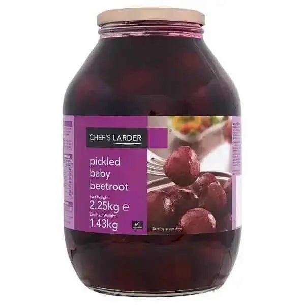 Chef's Larder Pickled Baby Beetroot 2.25kg (Drained Weight 1.43kg)