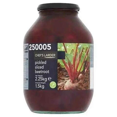 Chef's Larder Pickled Sliced Beetroot 2.25kg (Drained Weight 1.5kg)