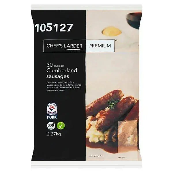 Chefs Larder Premium 30 (Average) Cumberland Sausages 2.27kg