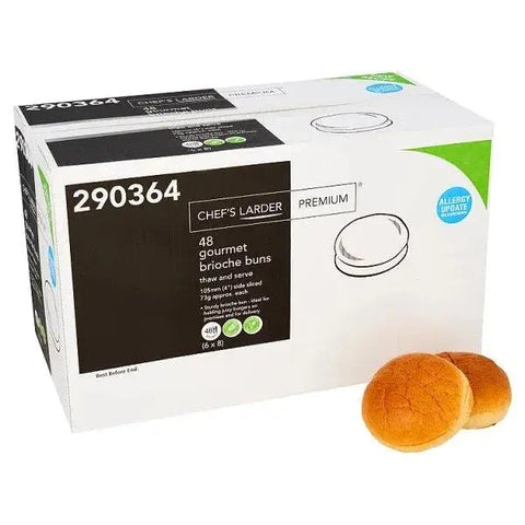 Chefs Larder Premium 48 Gourmet Brioche Buns