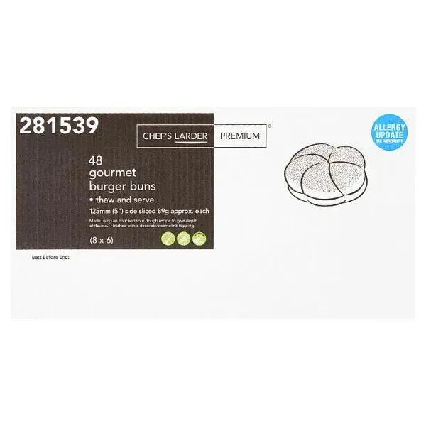 Chefs Larder Premium 48 Gourmet Burger Buns