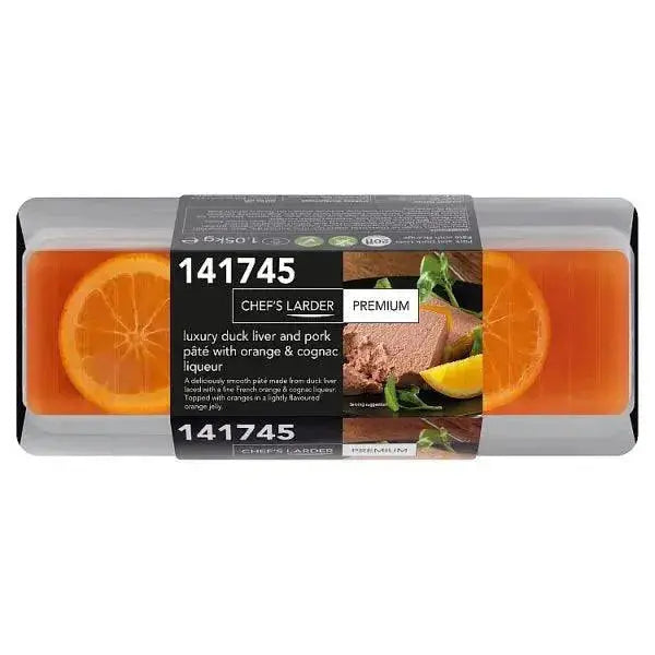 Chef's Larder Premium Luxury Duck Liver and Pork Pâté with Orange & Cognac Liqueur 1.05kg