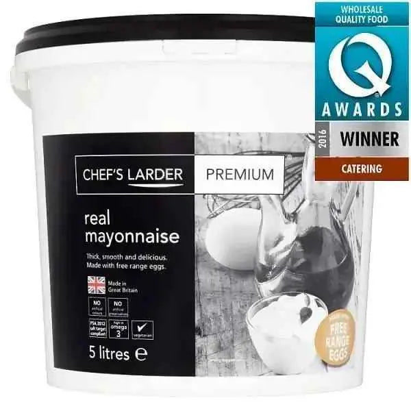 Chef's Larder Premium Real Mayonnaise 5 Litres