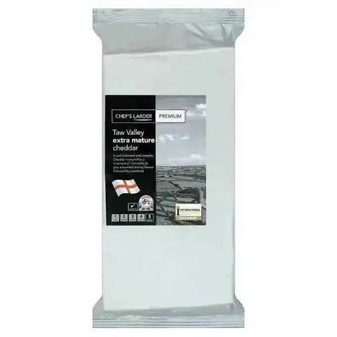 Chef's Larder Premium Taw Valley Extra Mature Cheddar 1kg