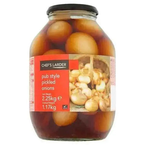 Chef's Larder Pub Style Pickled Onions 2.25kg (Drained Weight 1.17kg)