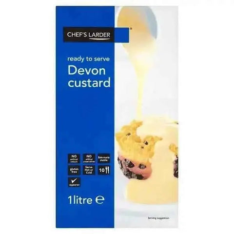 Chef's Larder Ready to Serve Devon Custard 1 Litre
