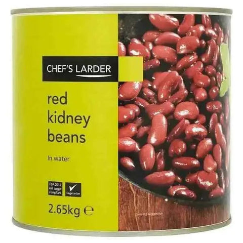 Chef's Larder Red Kidney Beans in Water 2.65kg (Drained Weight 1.50kg)
