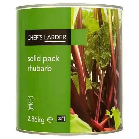 Chef's Larder Solid Pack Rhubarb 2.86kg