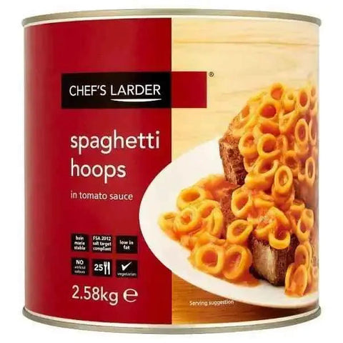 Chef's Larder Spaghetti Hoops in Tomato Sauce 2.58kg