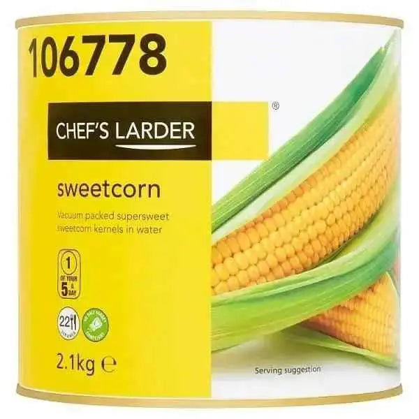 Chef's Larder Sweetcorn 2.1kg (Drained Weight 1.77kg)