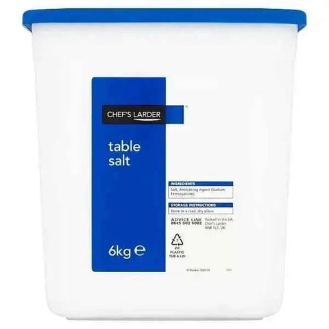 Chef's Larder Table Salt 6kg Ingredients Salt