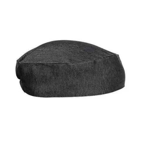 Chef Skull Cap Black Denim, Grey Denim and Black-White Check(Pack of 2)