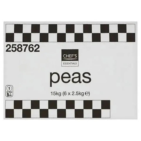 Chefs Essentials Peas 15kg (6 x 2.5kg)