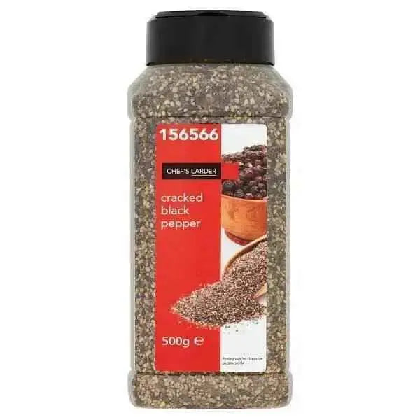 Chefs Larder Cracked Black Pepper 500g