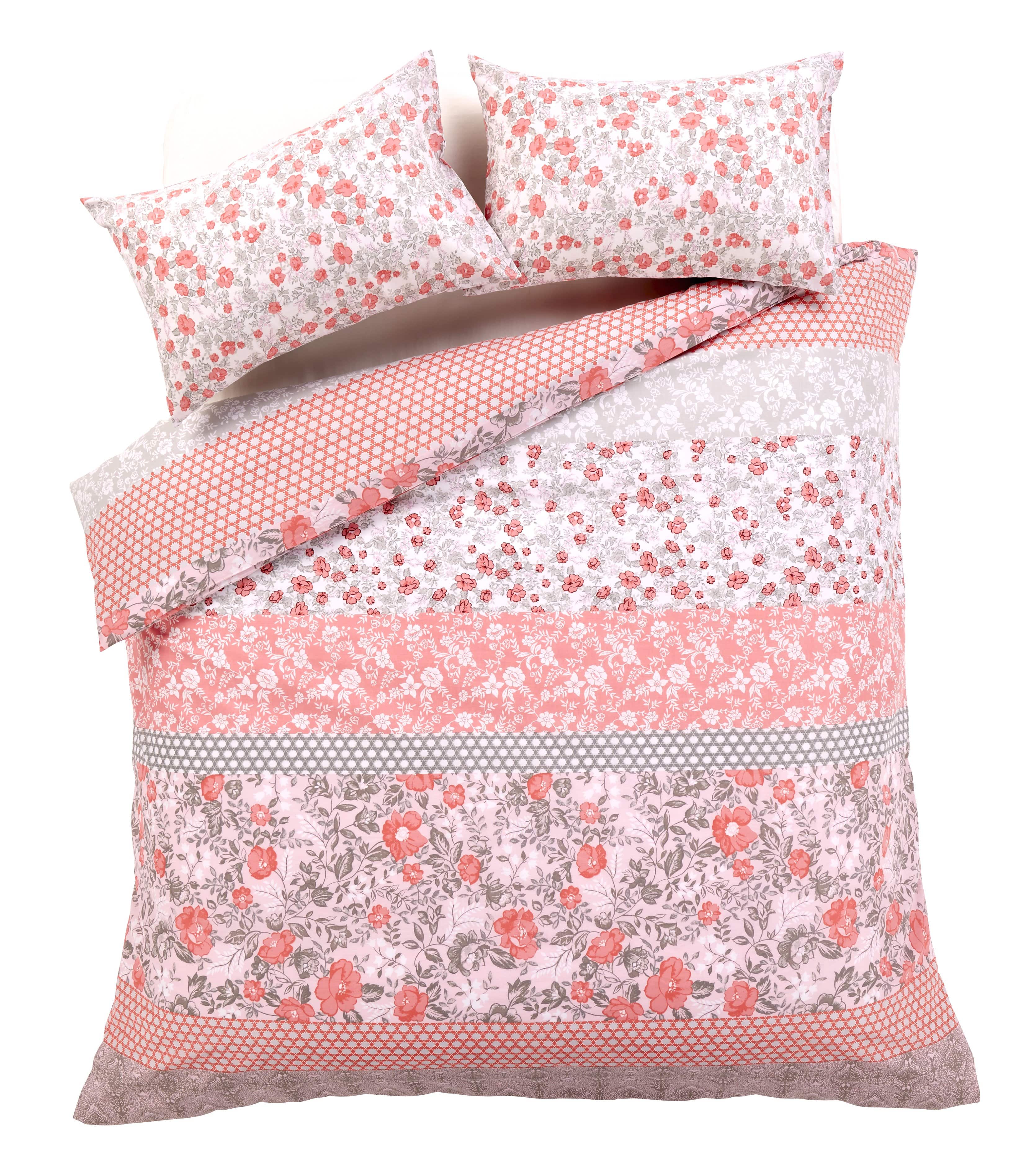 OLIVIA ROCCO Chelsea Floral Duvet Set Cotton-Rich Bedding In Single, Double, King, And Super King Sizes For Master And Guest Rooms