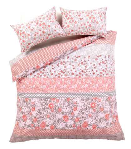 OLIVIA ROCCO Chelsea Floral Duvet Set Cotton-Rich Bedding In Single, Double, King, And Super King Sizes For Master And Guest Rooms