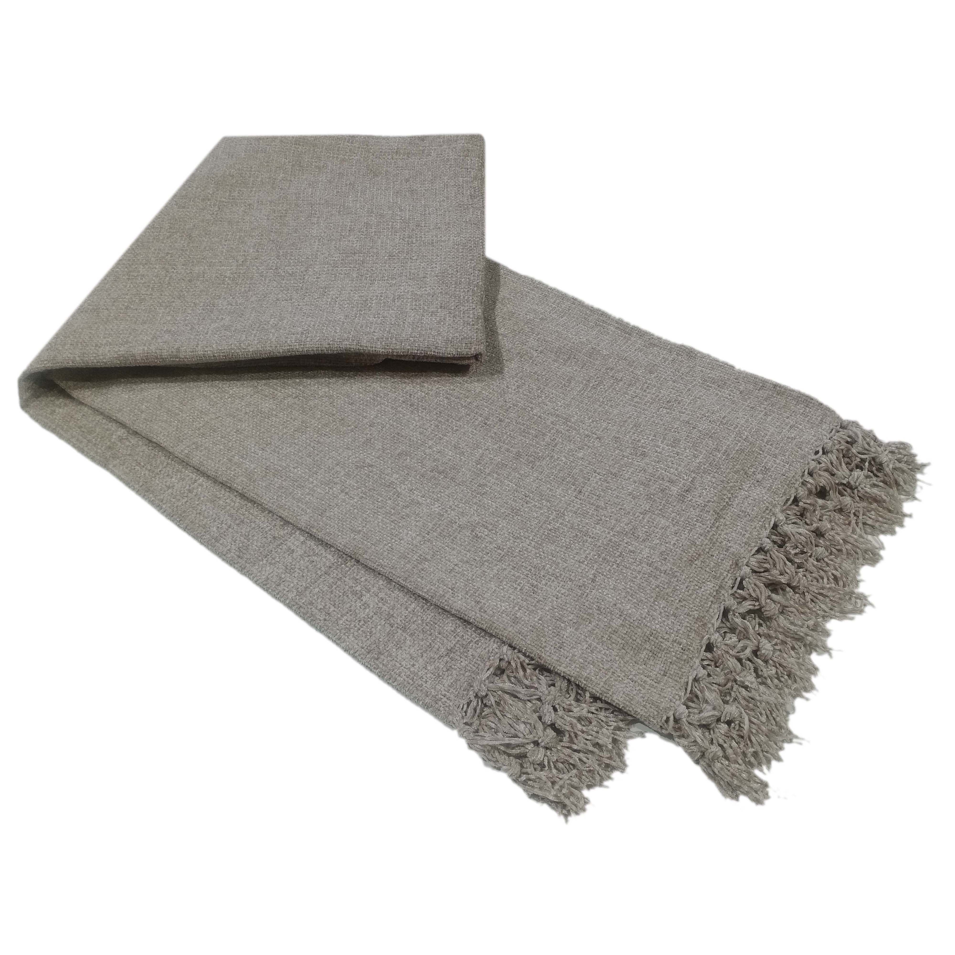 OLIVIA ROCCO Chenille Tassel Throw Blanket for Couch Sofa Chair Bed All-Season Soft Luxury Home Decor and Cozy Comfort Everyday