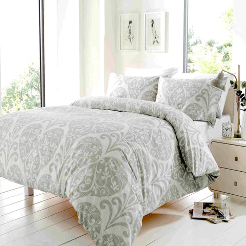 OLIVIA ROCCO Chloe Cotton-Blend Duvet Set OEKO-TEX Bedding For Superior Comfort In Multiple Sizes And Colours With Lux Finish